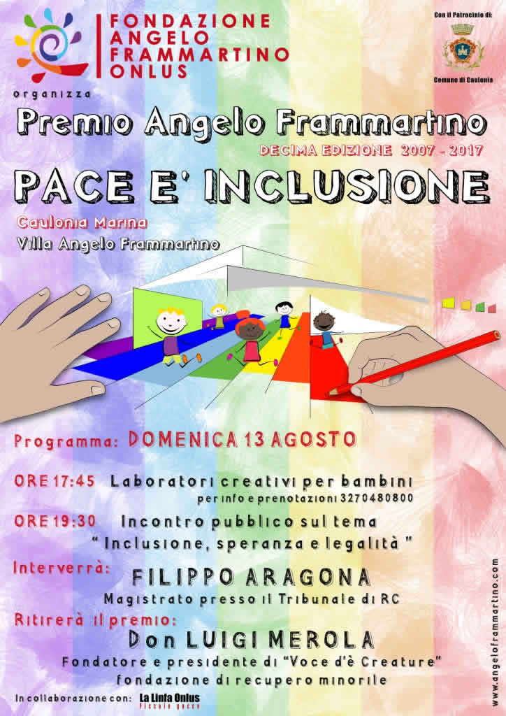 Premio Angelo Frammartino 2017 - Pace è Inclusione